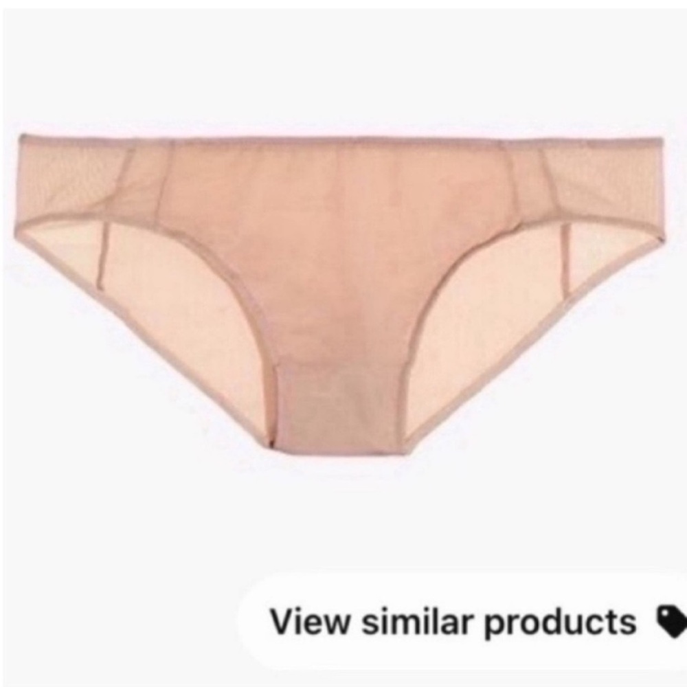 NWT MADEWELL NUDE MESH TRIMMED BIKINI